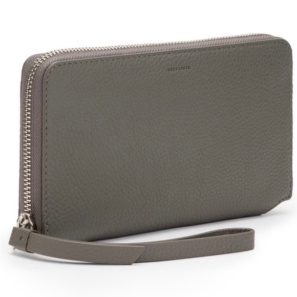 All Saints Fetch Leather Phone Wristlet (NWT) - Picture 2 of 11